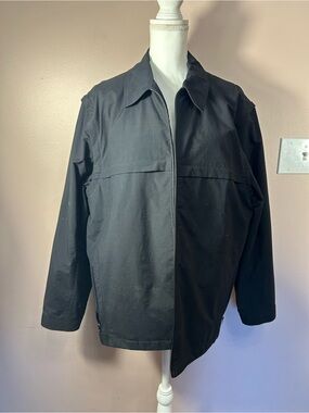 Scottevest Men's Black Lightweight Zip Shirt Jacket